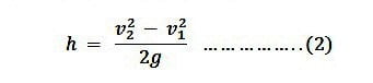 rate of flow through Venturimeter