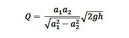 rate of flow through Venturimeter