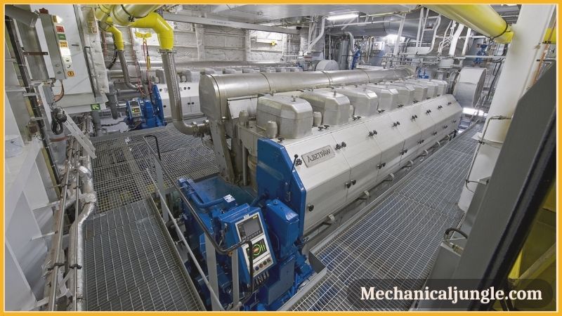 Engine Room of Cruise Ship