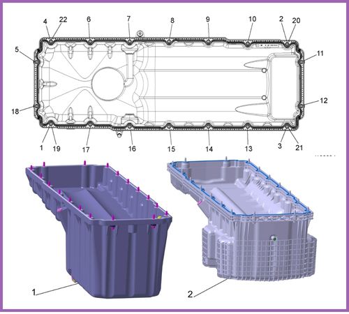 Installation of the Oil Pan